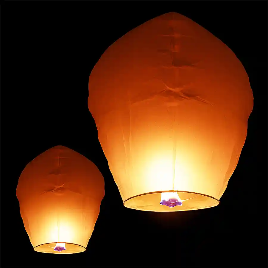 A glowing Enchanting Celestial Lantern soaring into the night sky, symbolizing love and heartfelt appreciation.