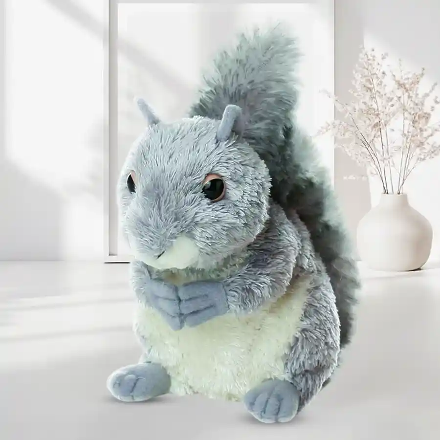 A charming and stylish squirrel soft toy, perfect for gifting to loved ones.