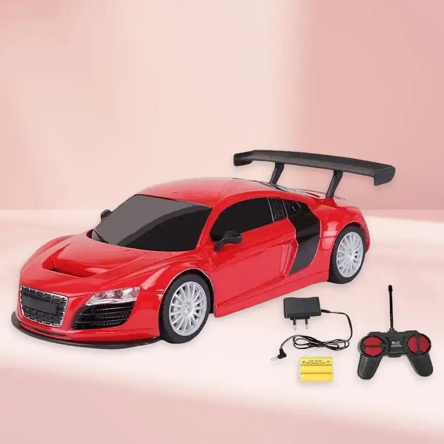 Turbo Thrills Remote Control Racer designed for kids, perfect for indoor play and rechargeable for endless racing fun.