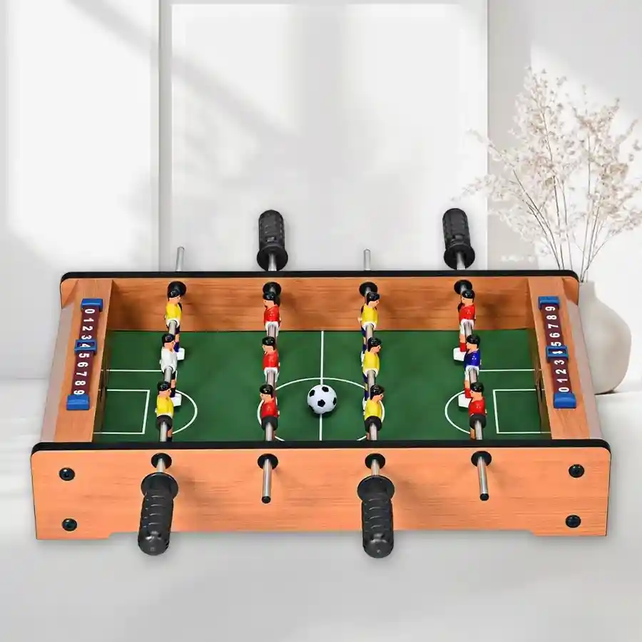 Engaging 20-inch table soccer game for kids aged 8-11, featuring four rods for thrilling indoor matches.