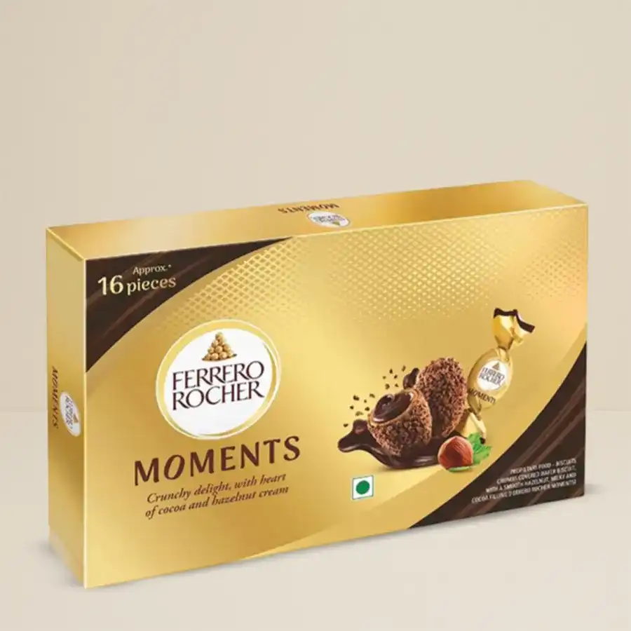 16-piece Ferrero Rocher chocolate box, perfect for gifting.