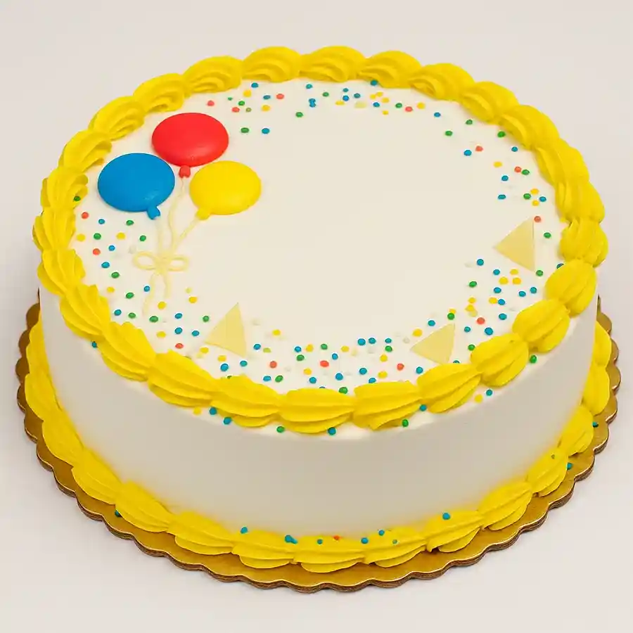 Flurys Heavenly Vanilla Dream Cake, a freshly baked 500-gram cake perfect for gifting or sharing, available only in Kolkata.