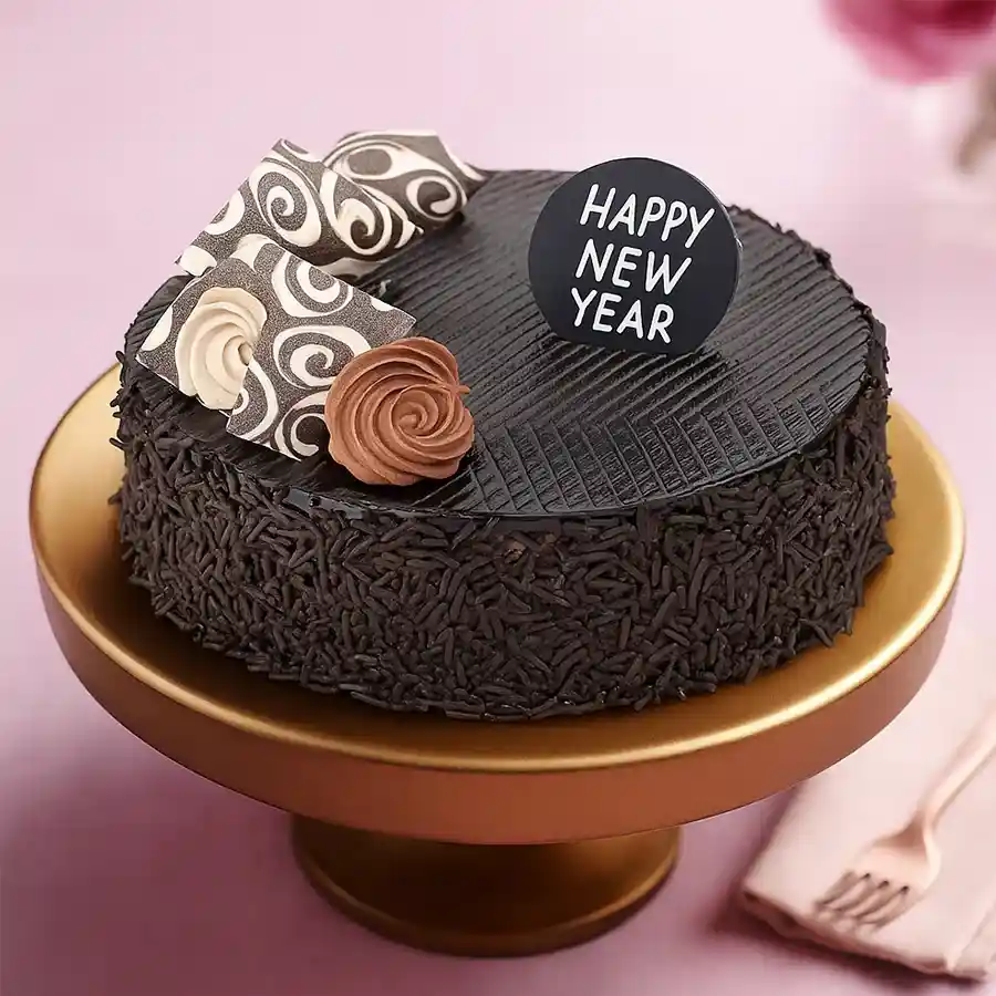 A delectable 2.2 lbs Chocolate Truffle Cake, perfect for surprise parties and special moments.