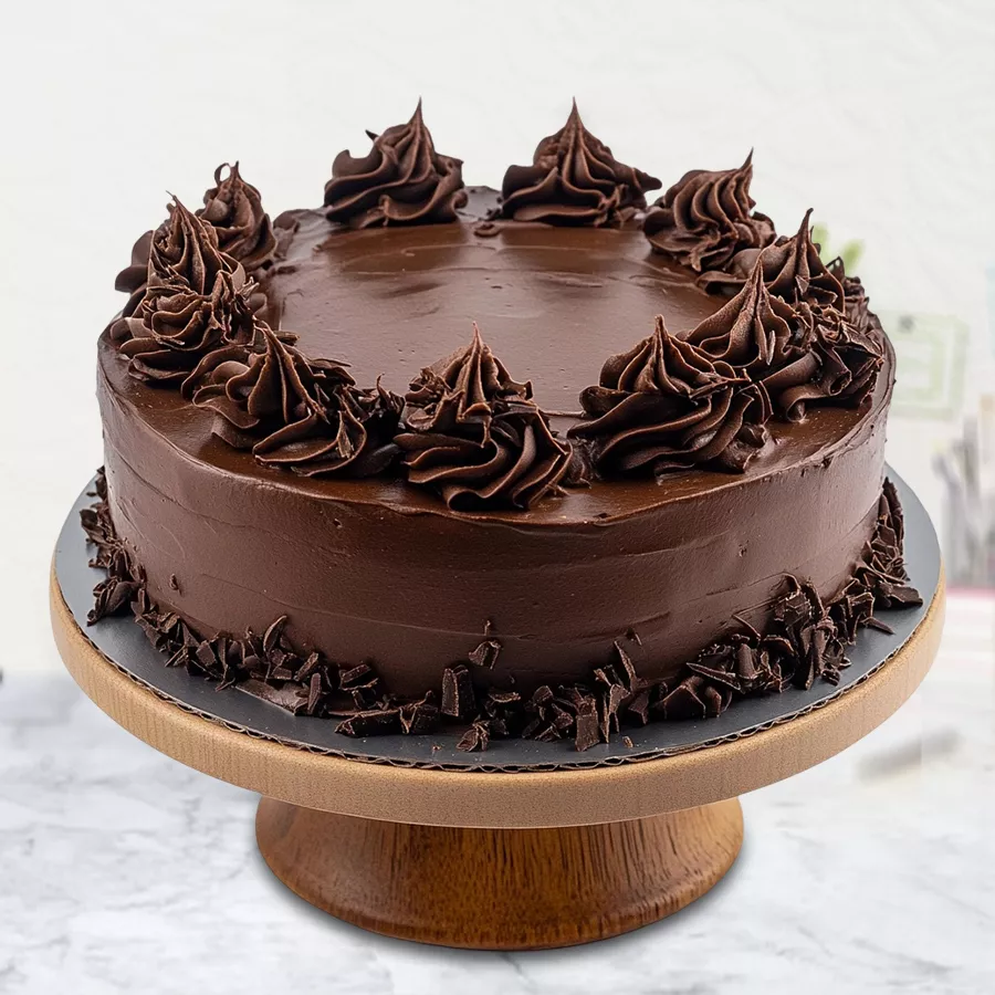 4.4 lbs tempting chocolate cake, perfect for celebrations and heartfelt wishes.