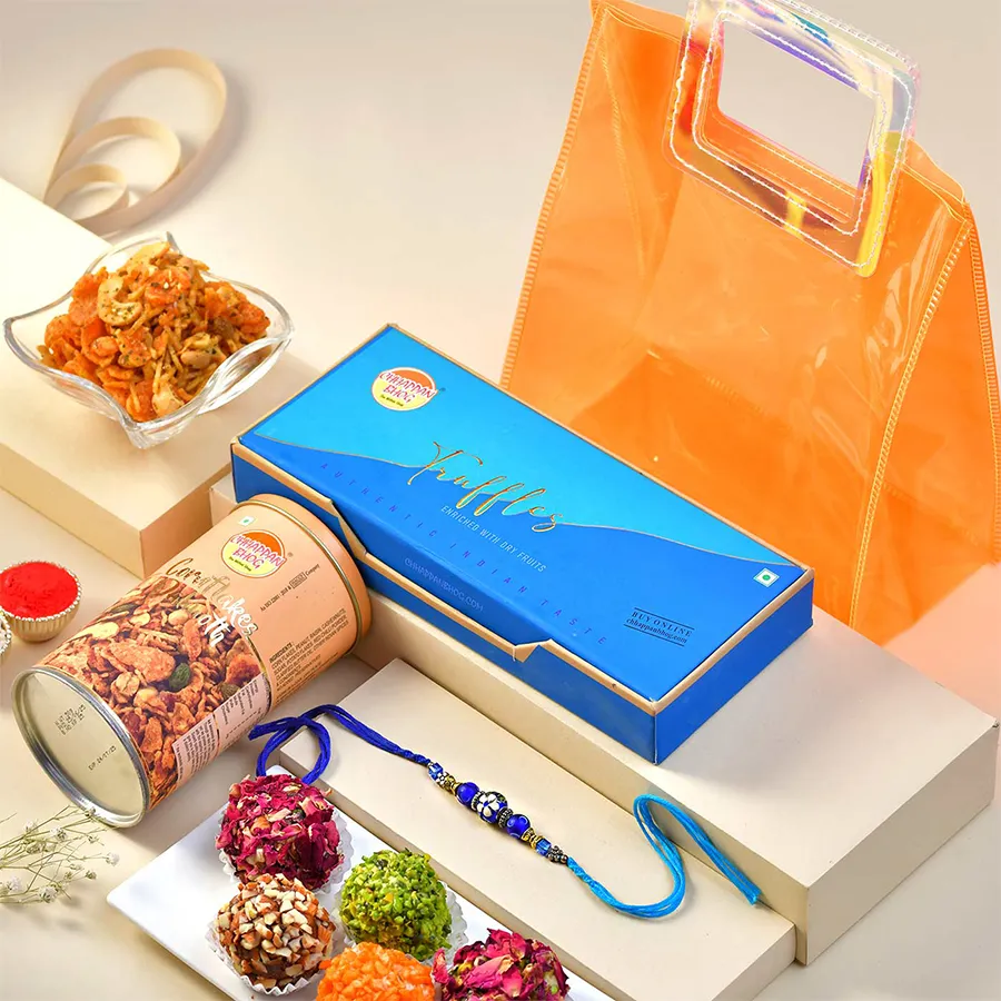 Radiant Rakhi and Treats Combo