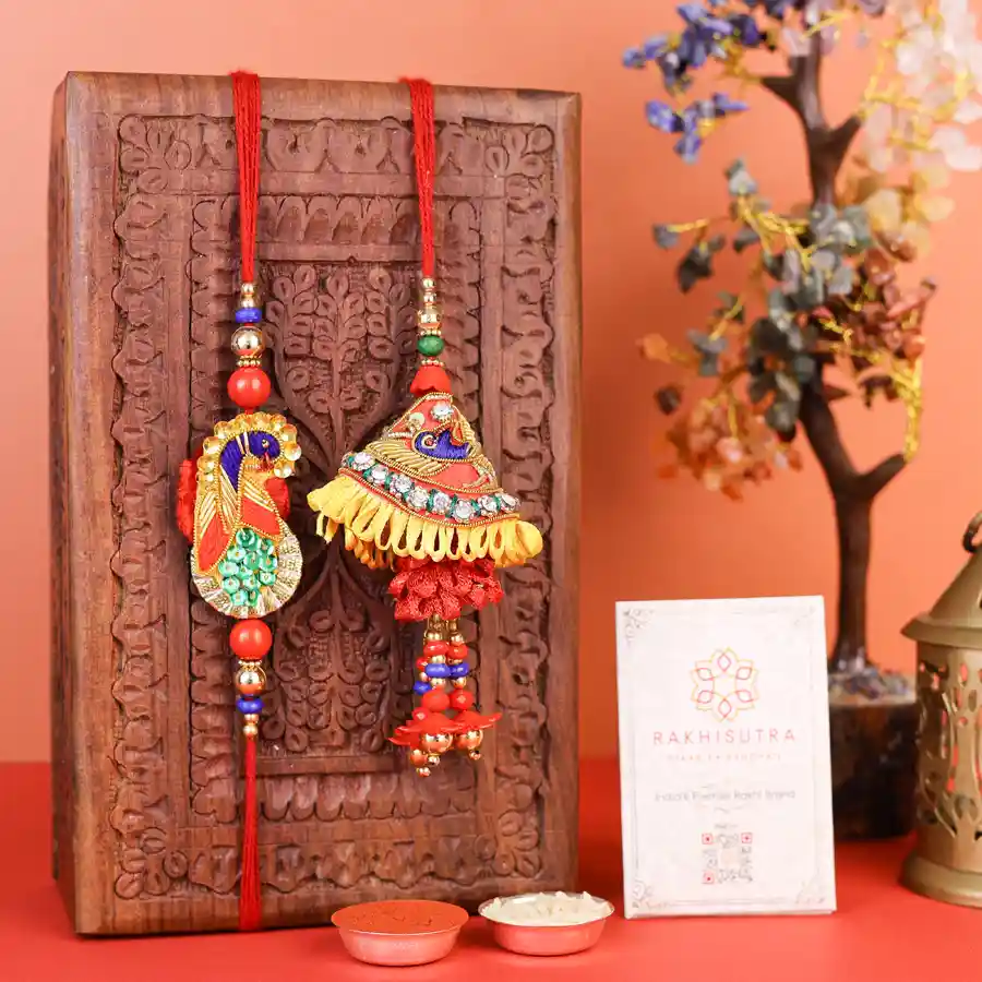 Thoughtful Rakhi gift set for Bhaiya and Bhabi