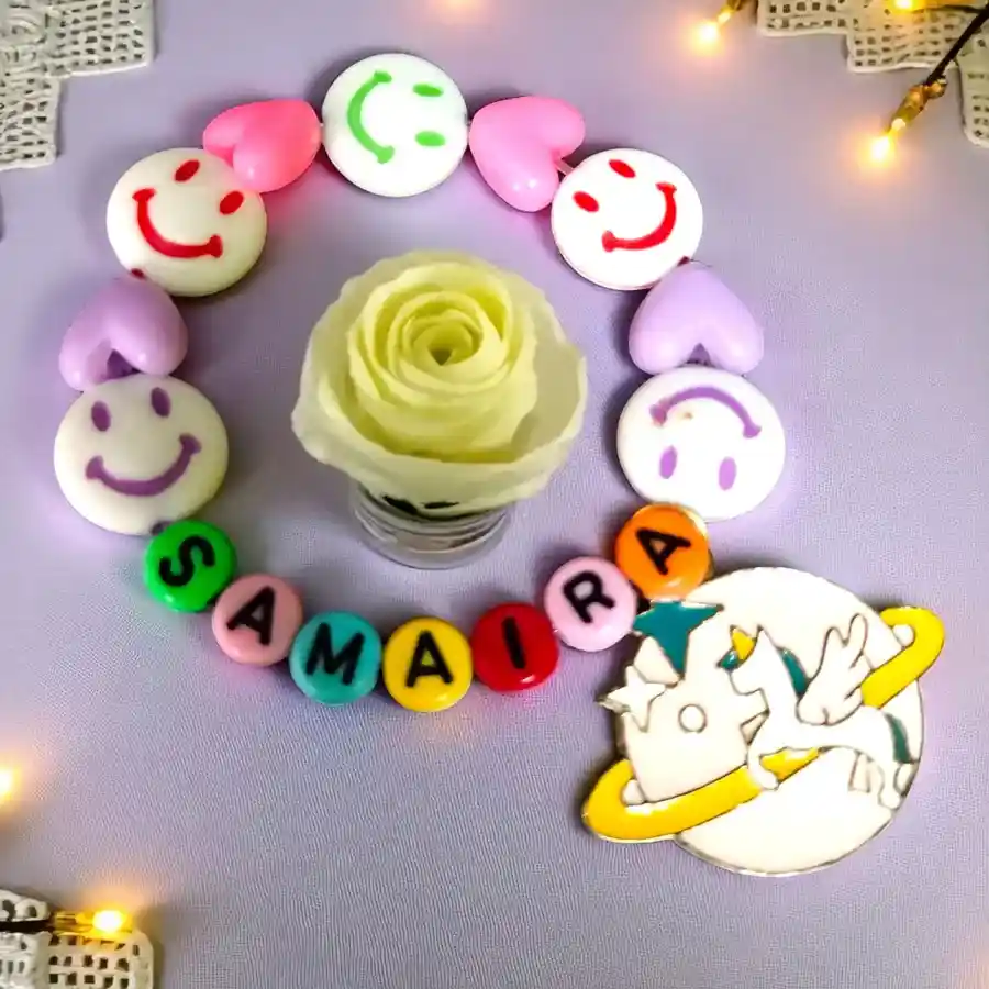 Enchanting Unicorn & Smiley Beads Rakhi