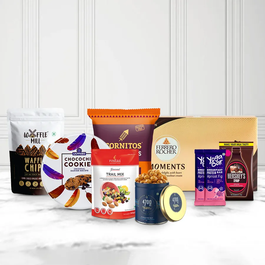 Fantastic Party Crasher Mega Hamper filled with festive snacks and treats for Christmas celebration