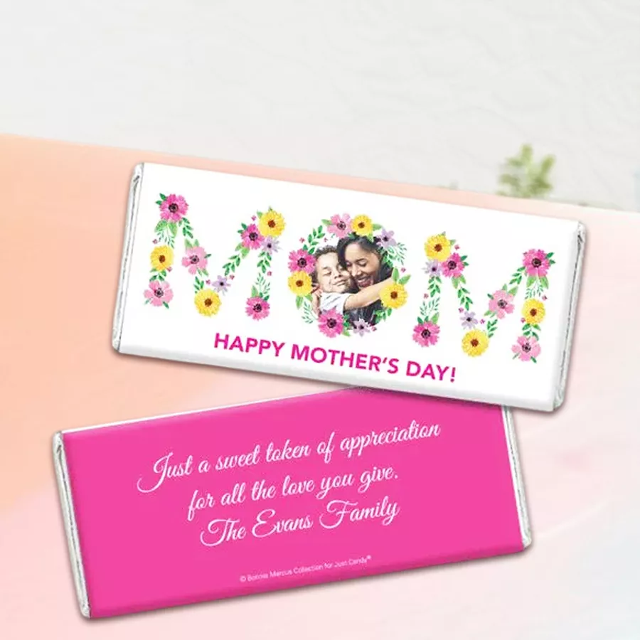 Lindt Excellence Bar with personalized photo for Mother's Day
