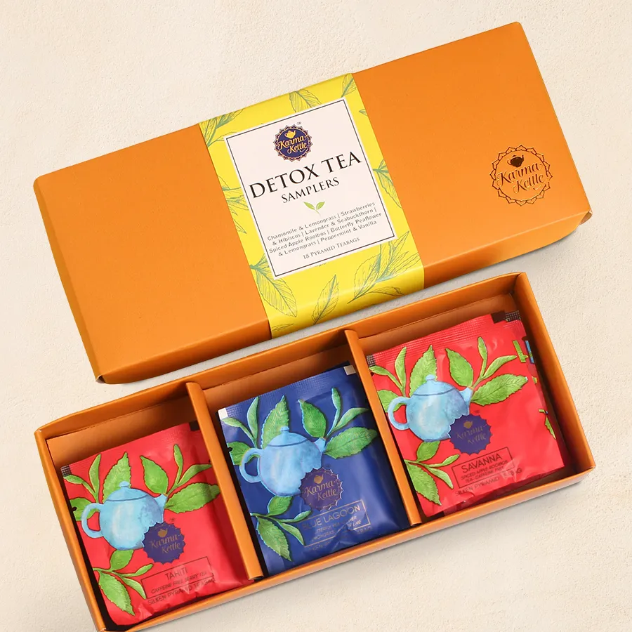 Take a Break Tea Gift Hamper featuring six unique tea blends and three premium teabags each