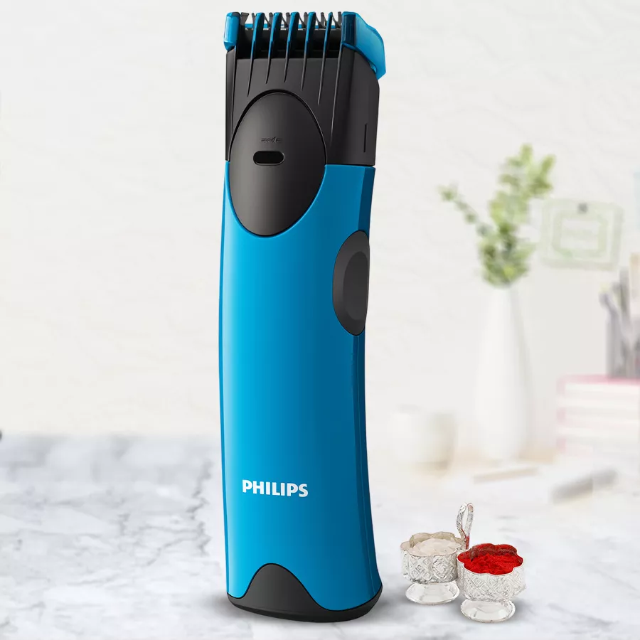Stunning Philips Trimmer for Men with free Roli Tilak and Chawal