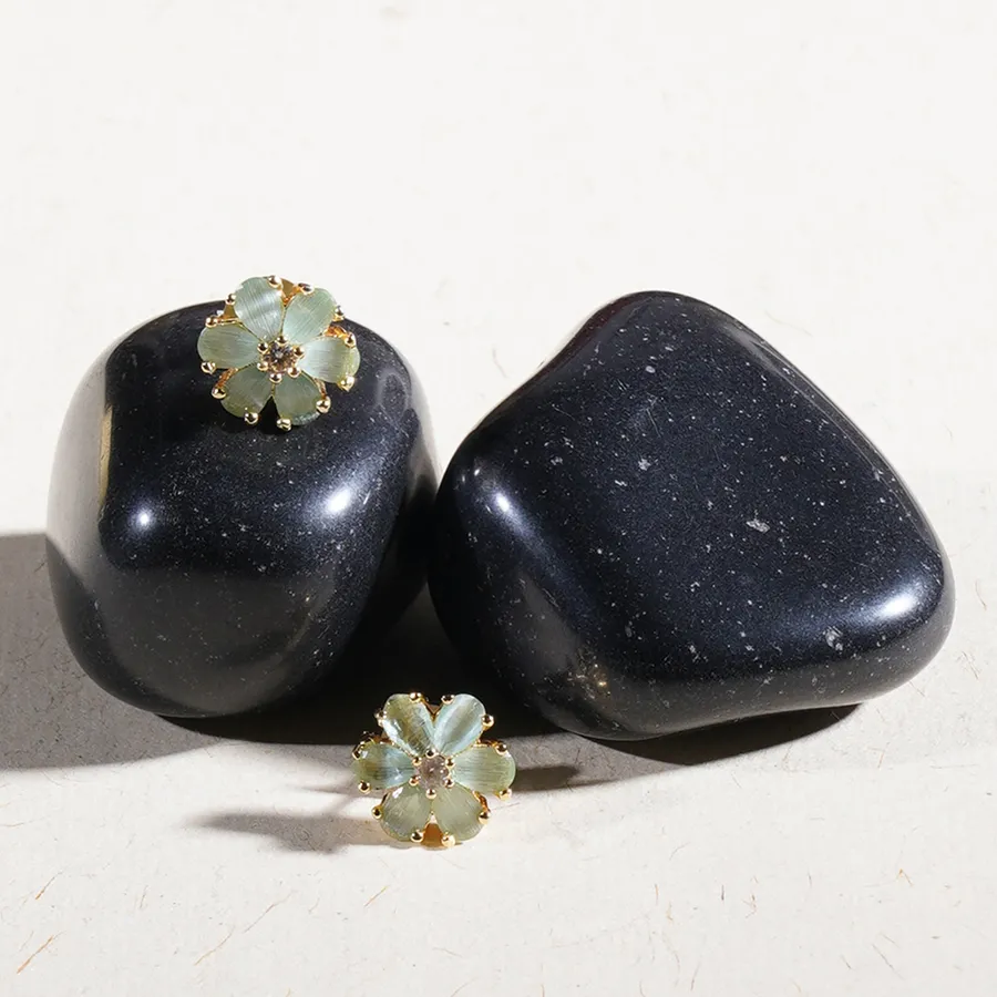 Classic Gold Floral Studs