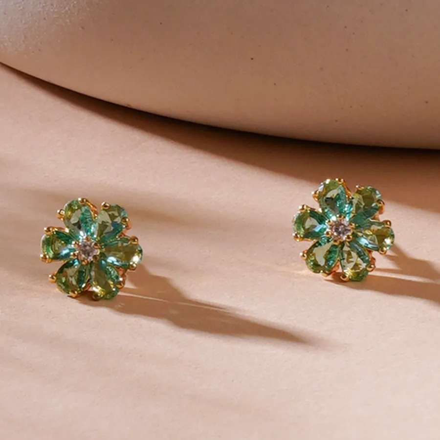 Aqua Mist Stone Earrings