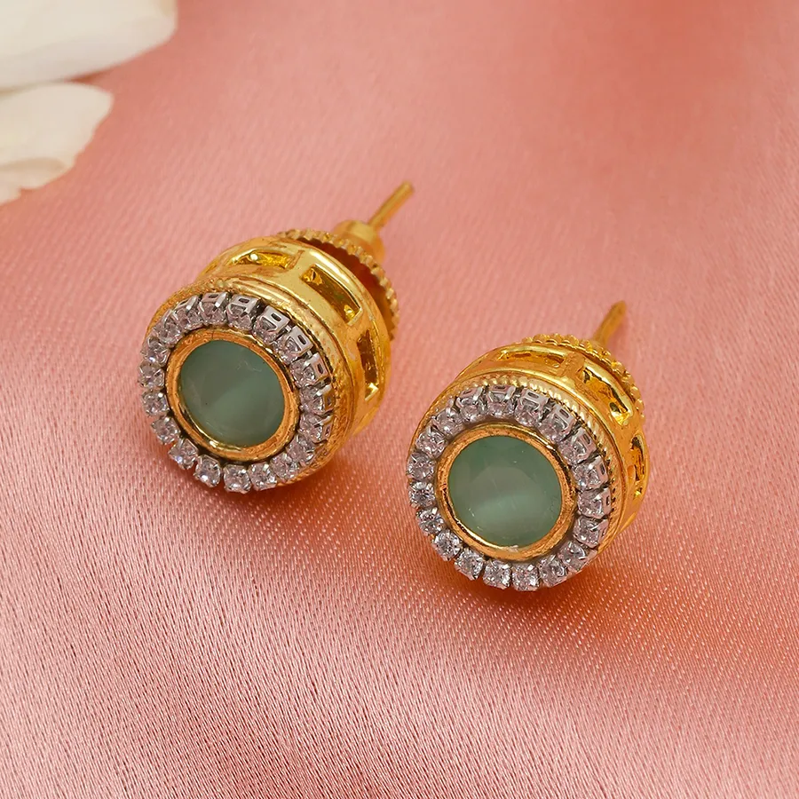 Lush Green Sparkle Earrings