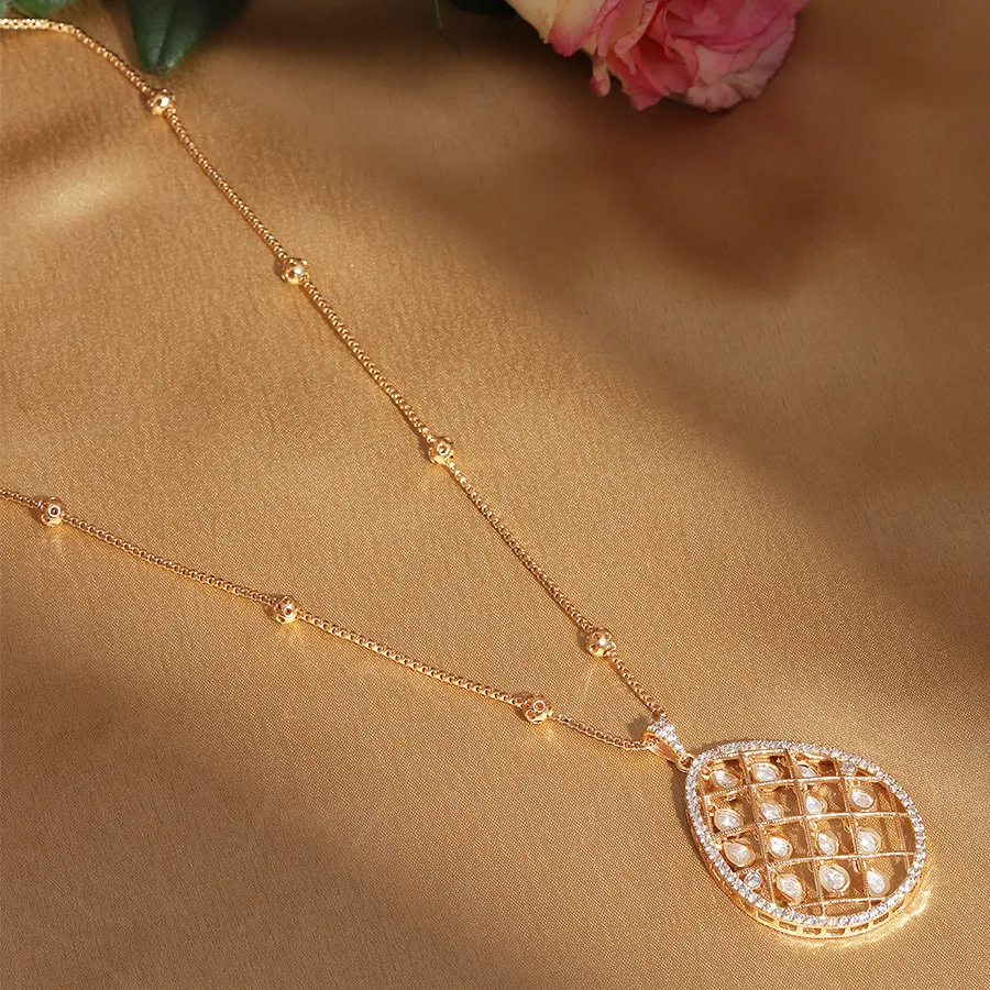 Stunning Kundan Jhallar Long Necklace
