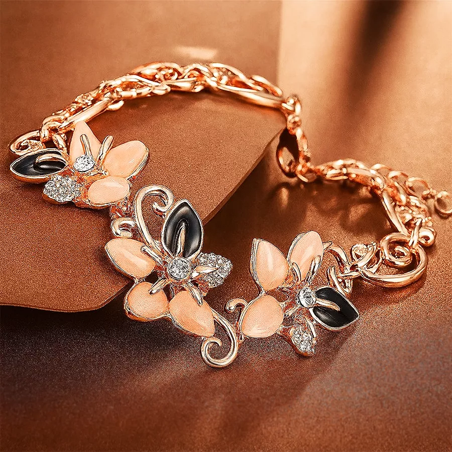 Sophisticated Shine Stylish Rose Gold Bracelet