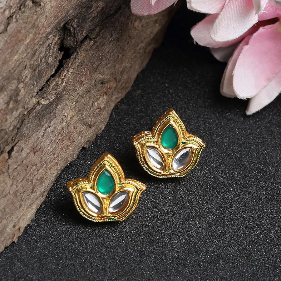 Classic Kundan Studs Charm