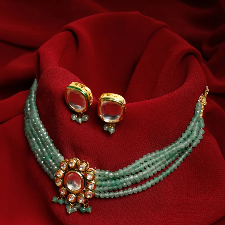 Lavish Kundan Choker Earring Collection
