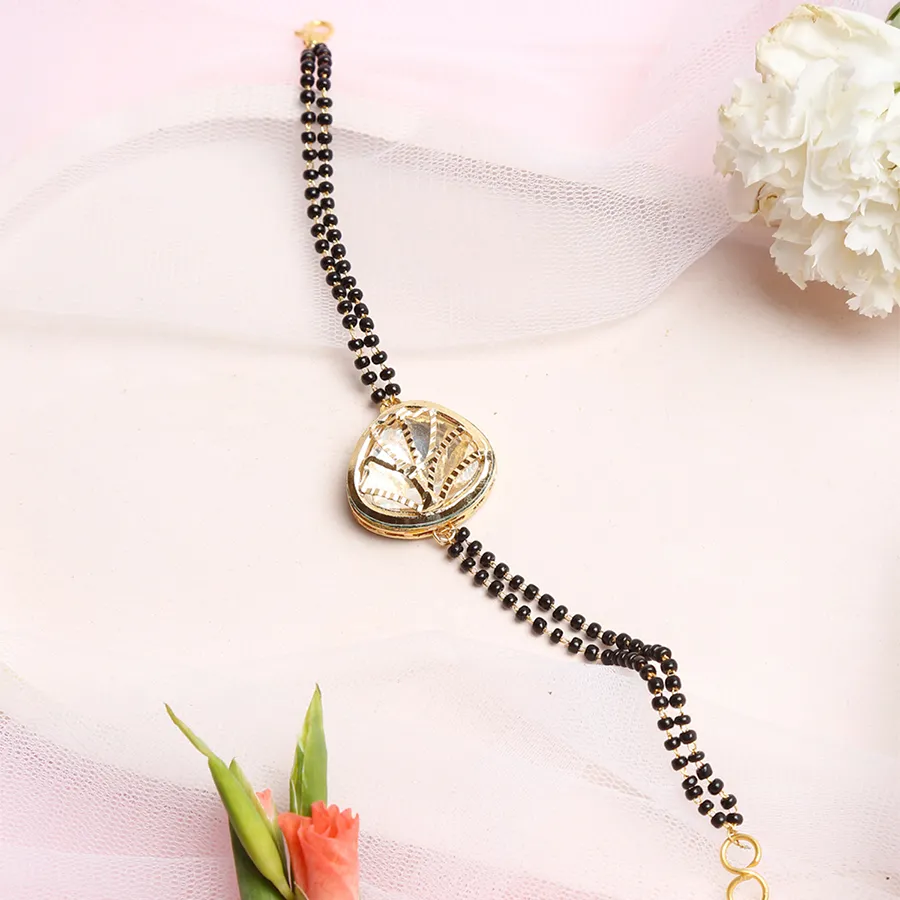 Beautiful Kundan Bracelet Mangalsutra