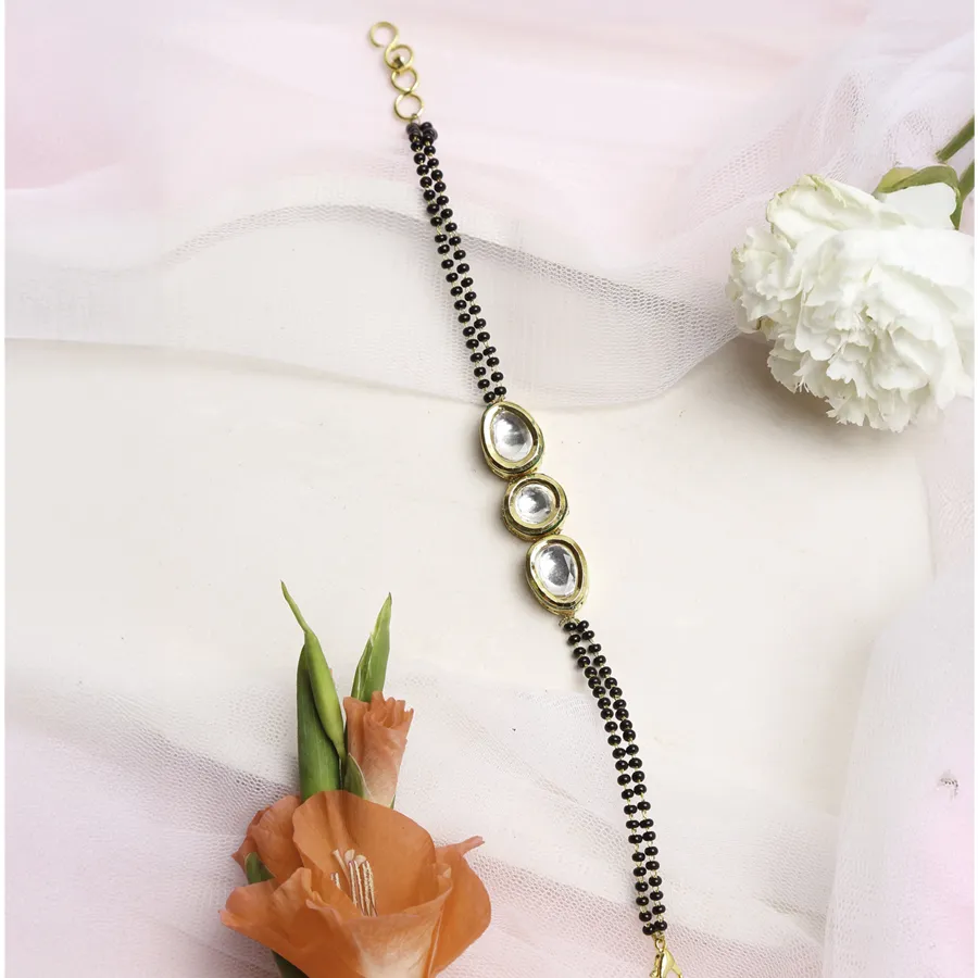 Modern Kundan Bracelet Mangalsutra