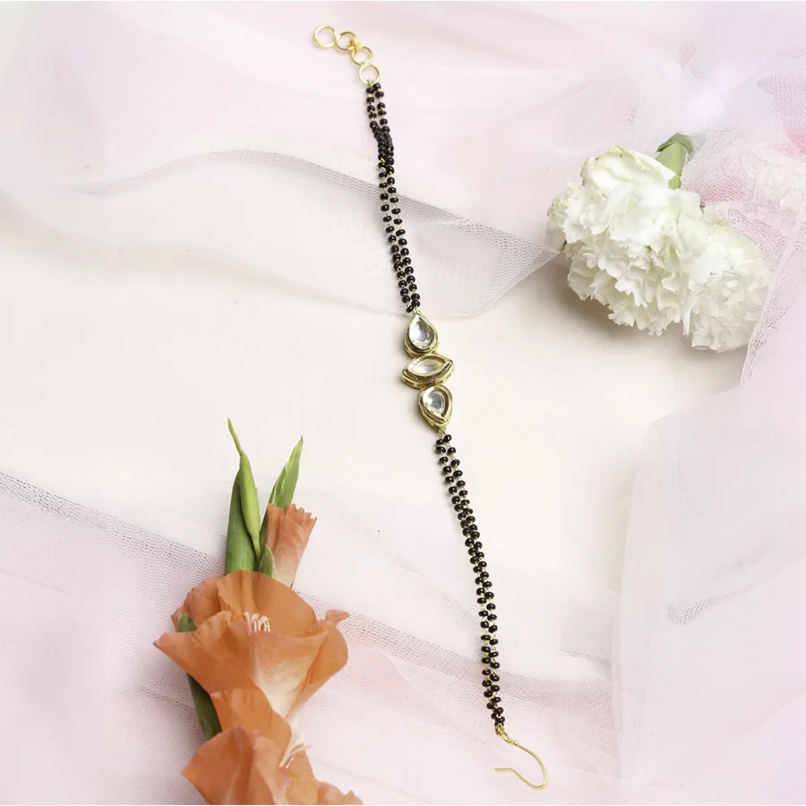 Traditional Kundan Bracelet Mangalsutra