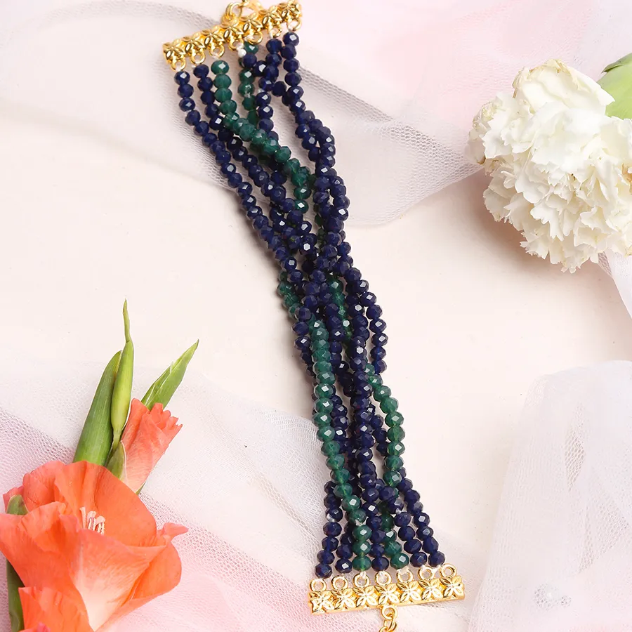 Lush Lagoon Beads Bracelet