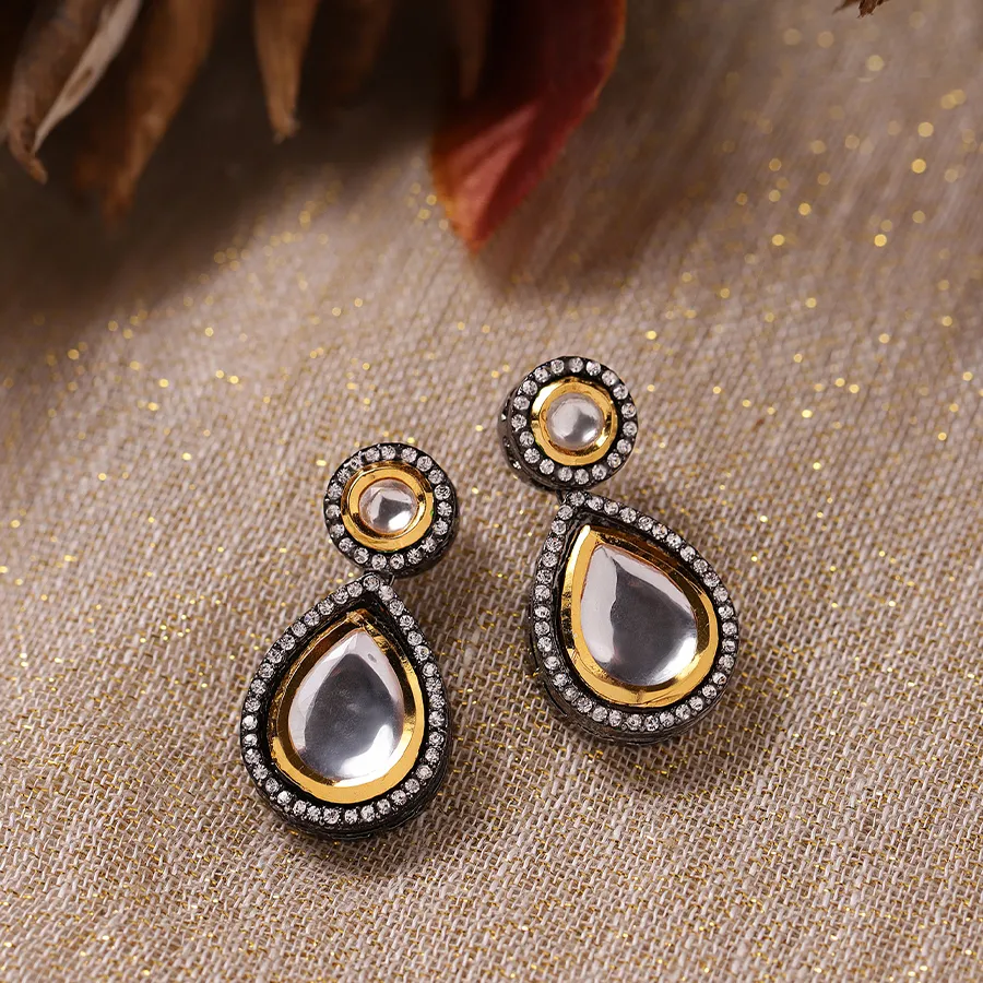 Glamorous Kundan Ear Pieces
