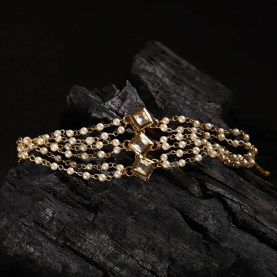 Elegant Kundan Stone Wristwear