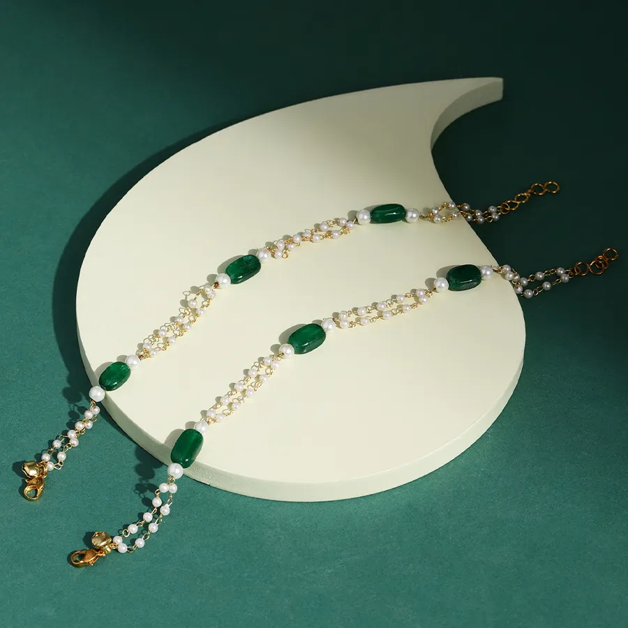 Graceful Kundan Footwear Adornments