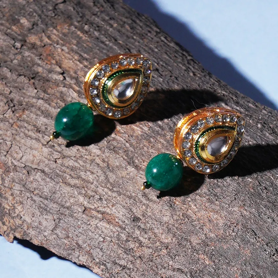 Classic Emerald Stone Studs