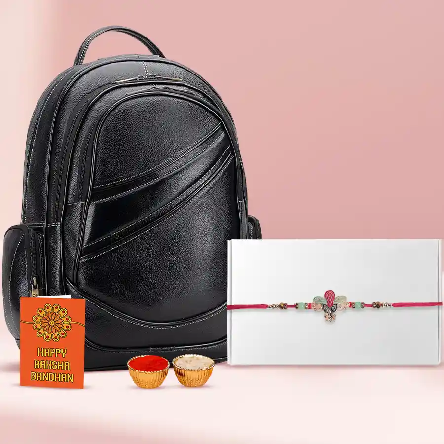 Impressive Leather Laptop Backpack