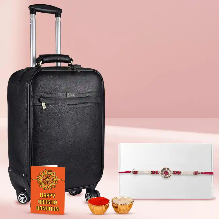 Marvellous Leather Trolley Bag