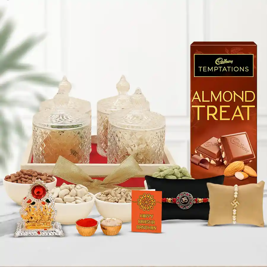 Elegant Rakhi N Flavoursome Dry Fruits