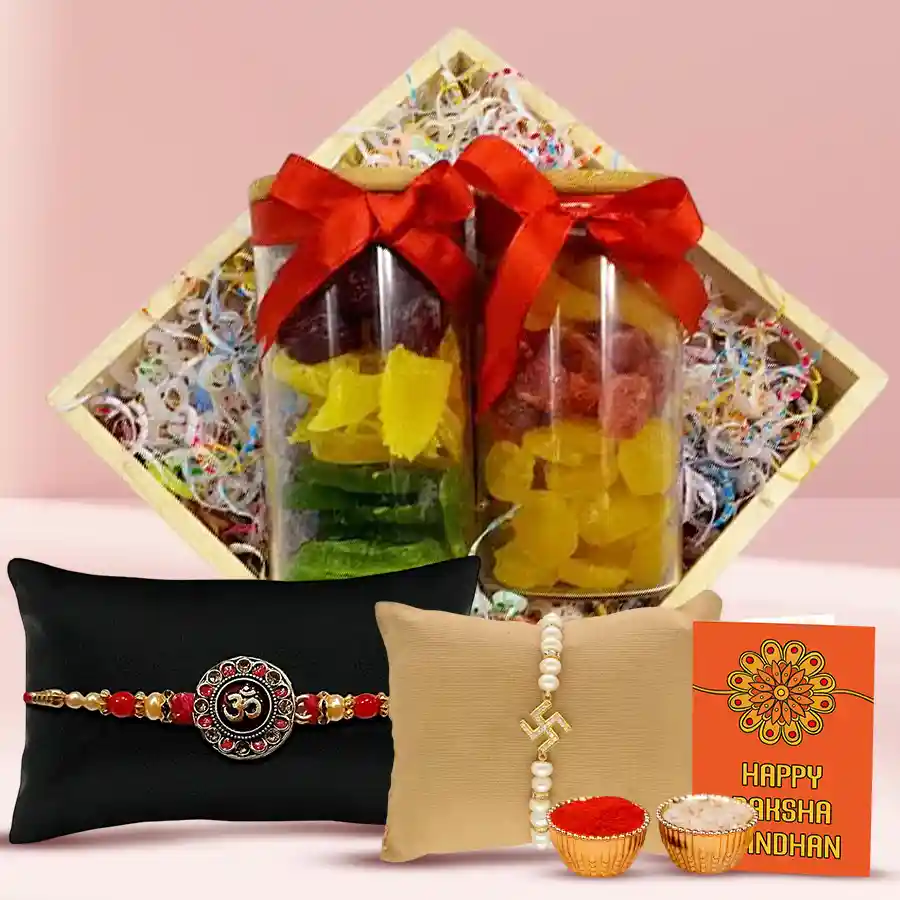 Absolute Magic Dried Fruits with Auspicious Rakhi