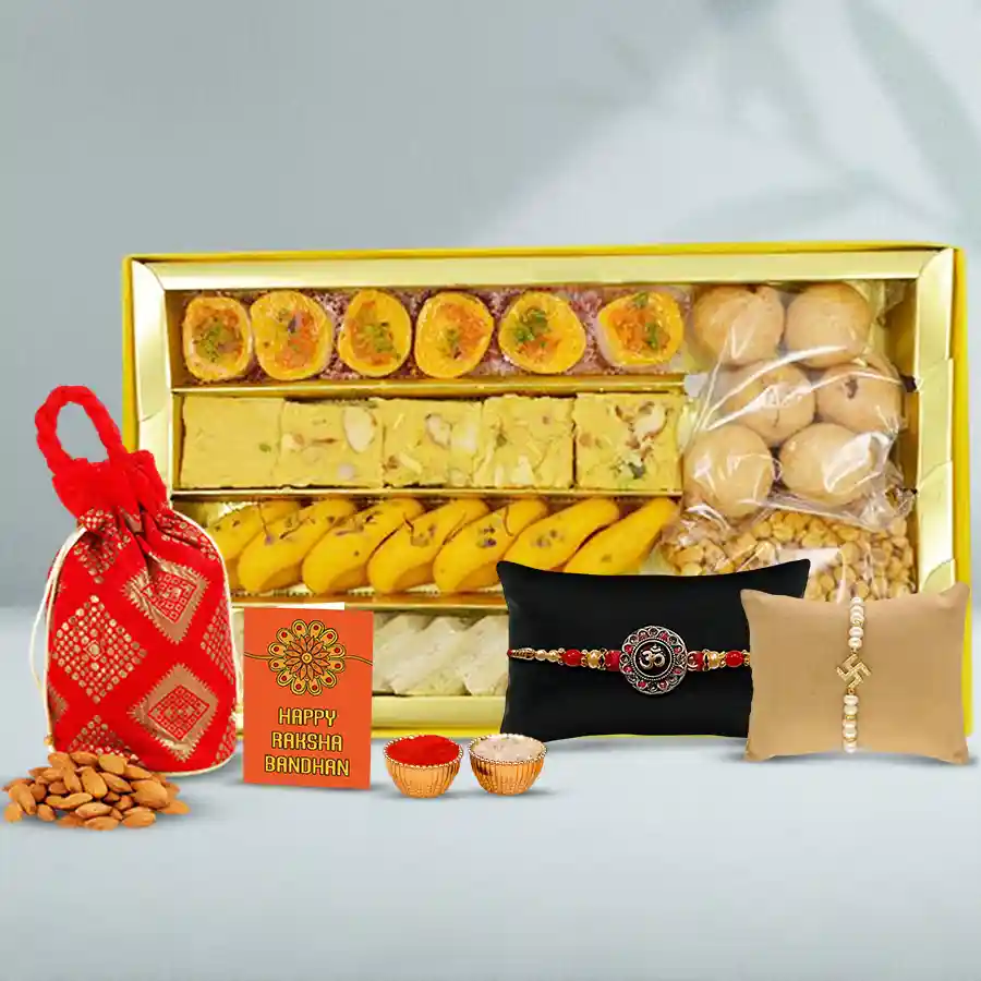 Auspicious Rakhi N Appetizing Sweets