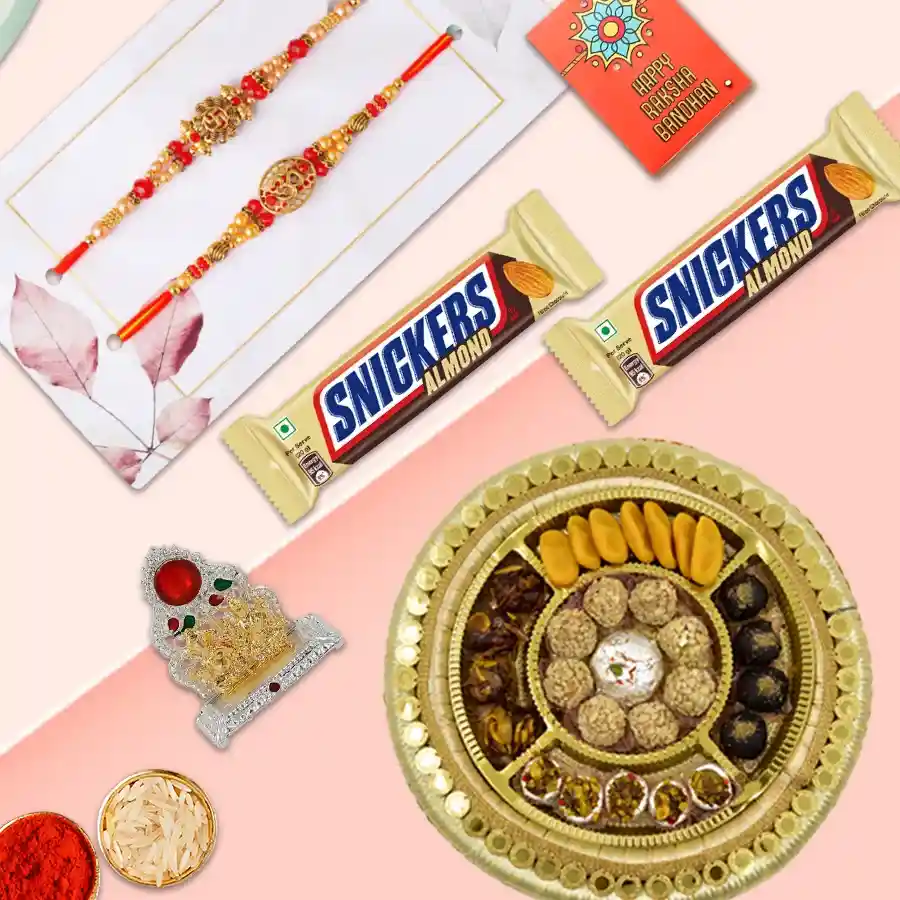 Auspicious Rakhi with Sweets Sublime