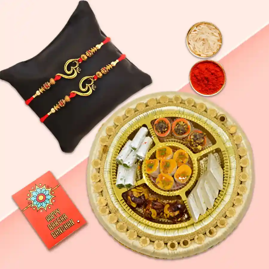 Auspicious Rakhi with Sweets Caravan