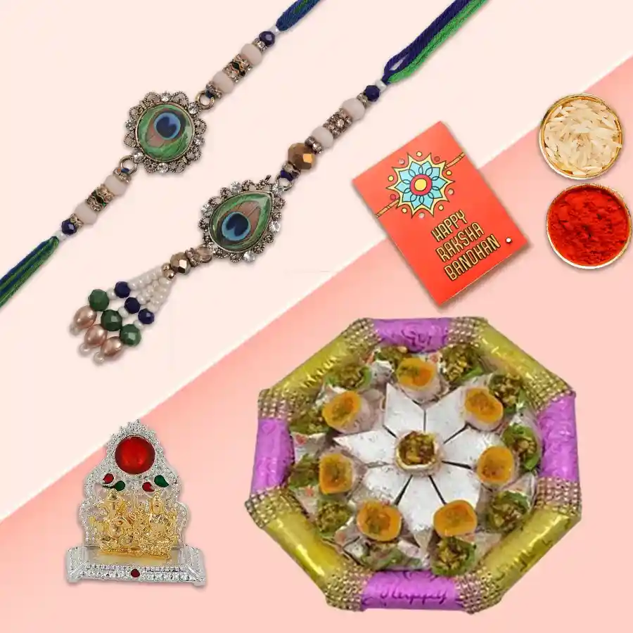 Kaju Sweets Merger for Couple Rakhi