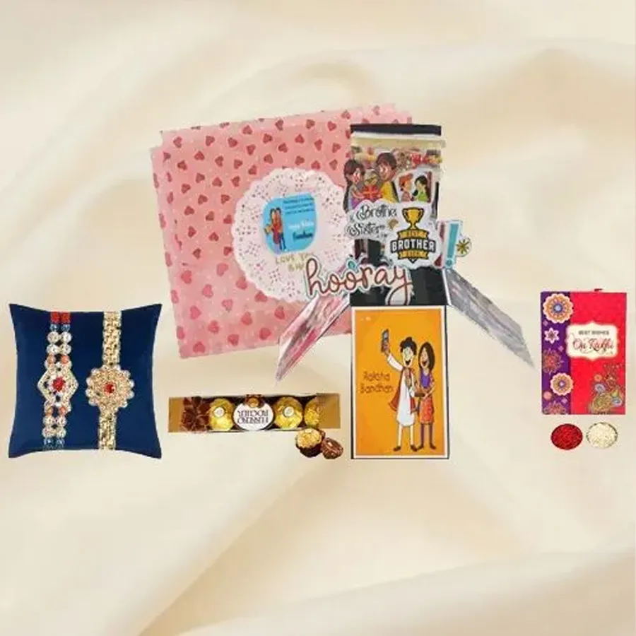 Personalized Pop up Bouquet with Rakhi N Chocolaty Tour