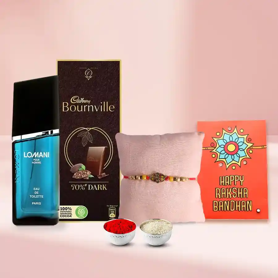 Lomani Pour Homme Perfume N Designer Bhai Rakhi