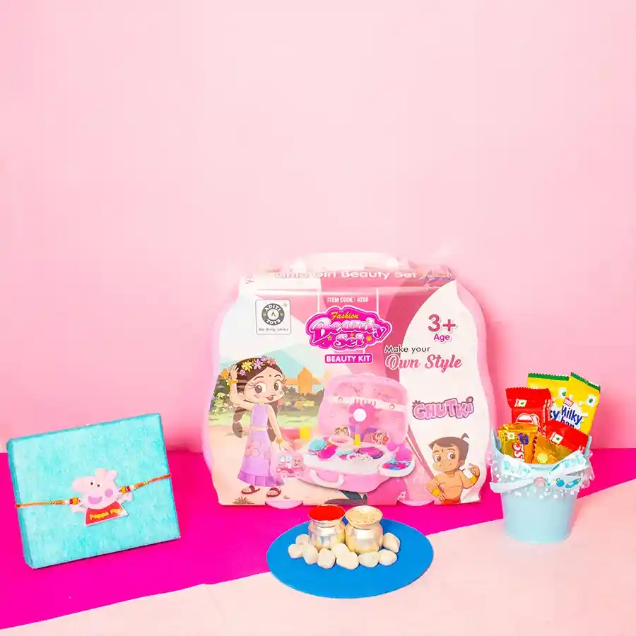 Eye Catching Fashion N Chocolates with Peppa Pig Rakhi