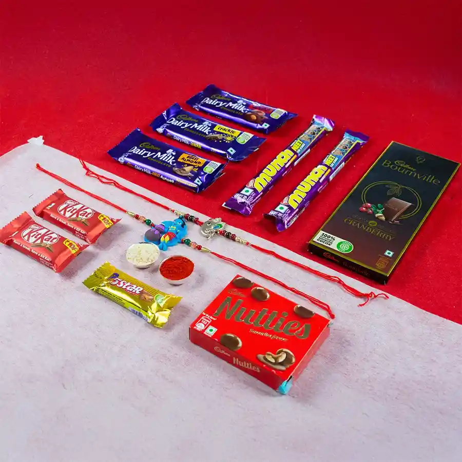Amazing Rakhi with Chocolates Duo