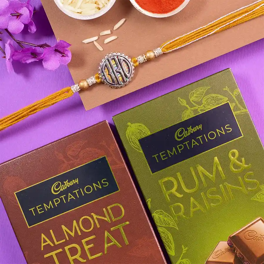 Stunning Rakhi N Cadbury Temptation Duo