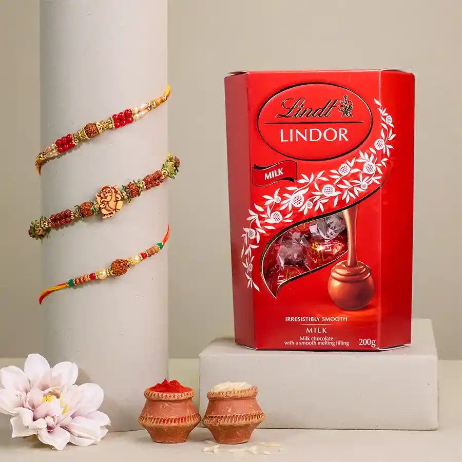 Stunning Rakhi N Lindt Chocolate Bliss