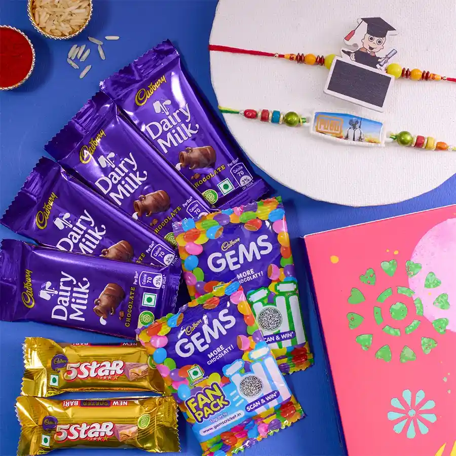 Cute Kids Rakhi N celebrations Delight