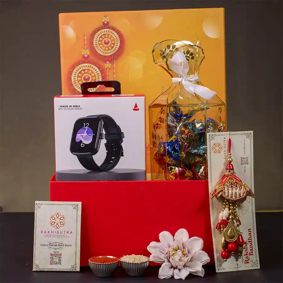 Smart Watch N Delightful Rakhi Gift