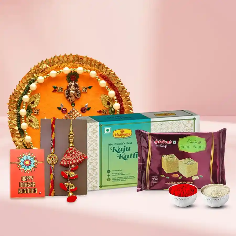 Remarkable Bhaiya Bhabhi Rakhi with Assortments Combo