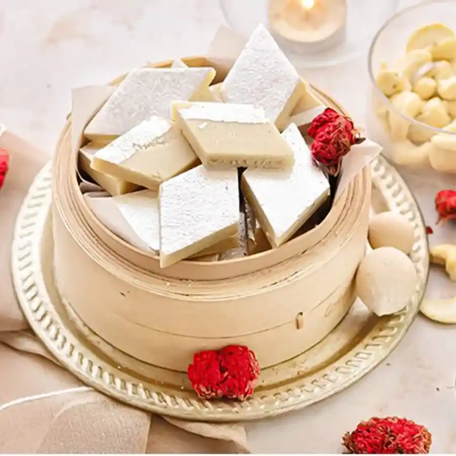 Exclusive Kaju Katli Pack from Kesar