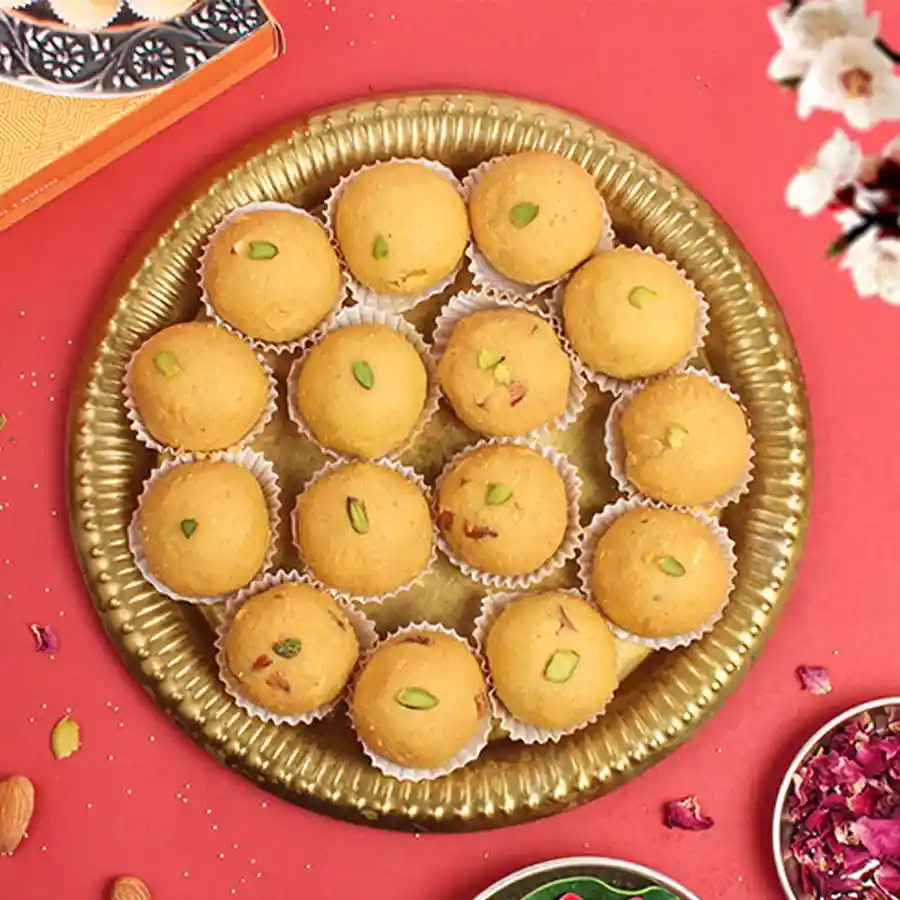 Kesar Special Dry Fruit Besan Ladoo by Kesar