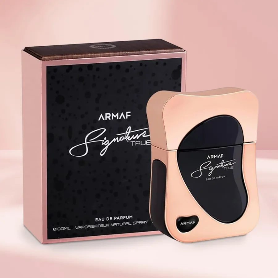 Armaf Women’s Signature True Perfume 100ml bottle, perfect for gifting.